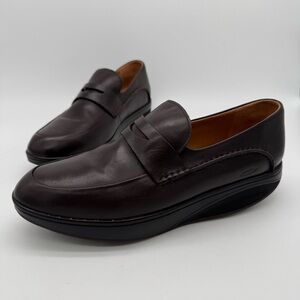 MBT Brown Leather Penny Loafer Ortho Shoe Size 46/12-12.5